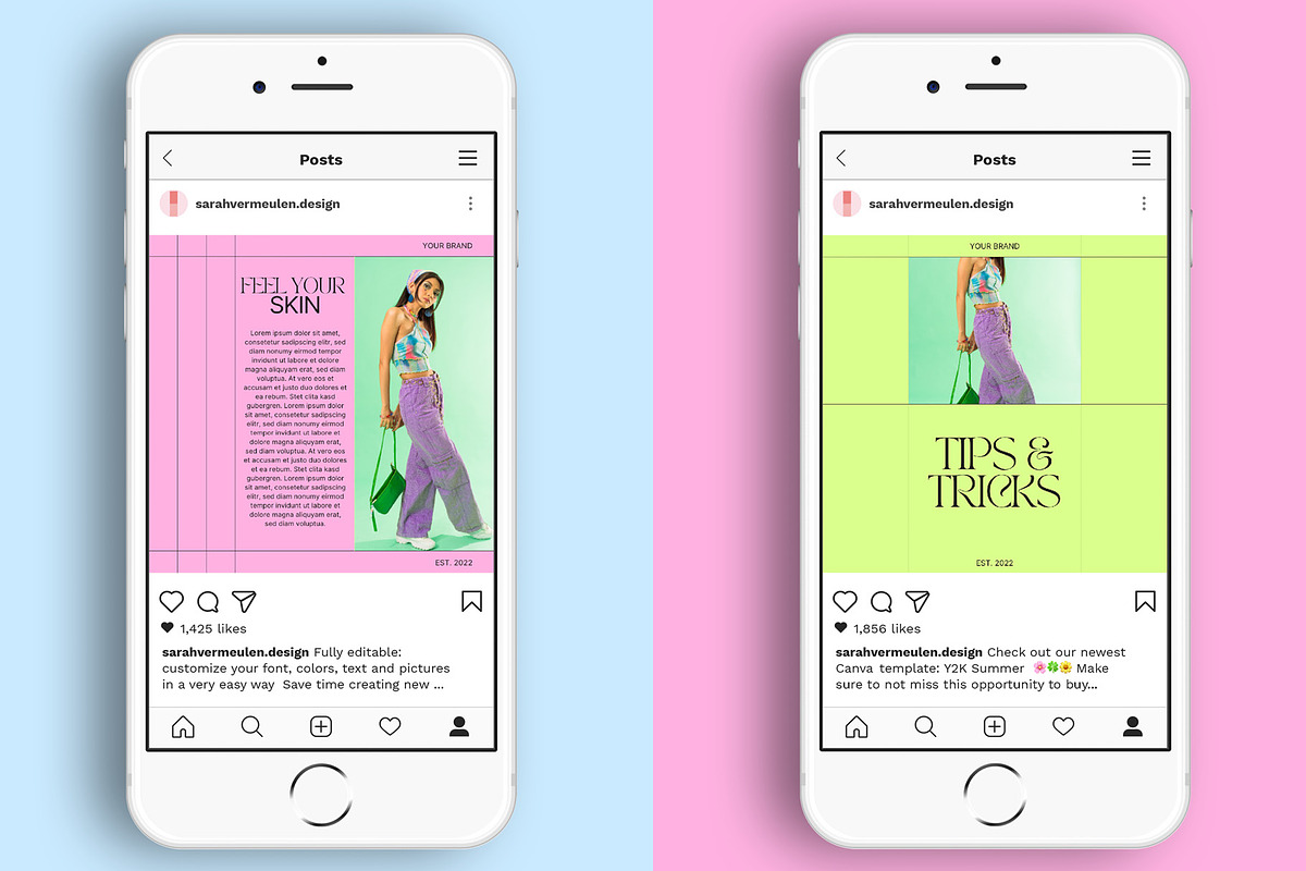 Instagram Social Media CANVA Y2K, a Social Media Template by Vermeulen ...