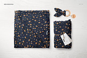 Muslin Swaddle Blanket Mockup Set, a Product Mockup by creatsy5 (Thumbnail 4 of 11)