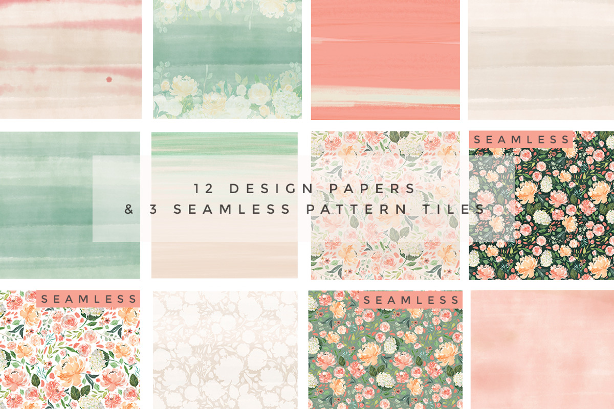 Peaches & Cream Graphic Set, an Illustration by Twigs and Twine (Photo 4 of 10)