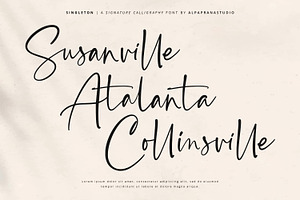 Singleton - Signature Font