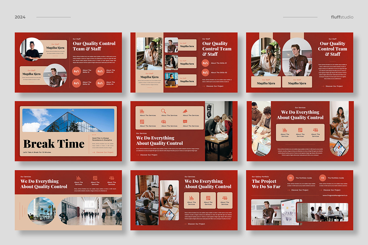 Project Management Keynote Template, a Presentation Template by fluffstudio (Photo 3 of 4)