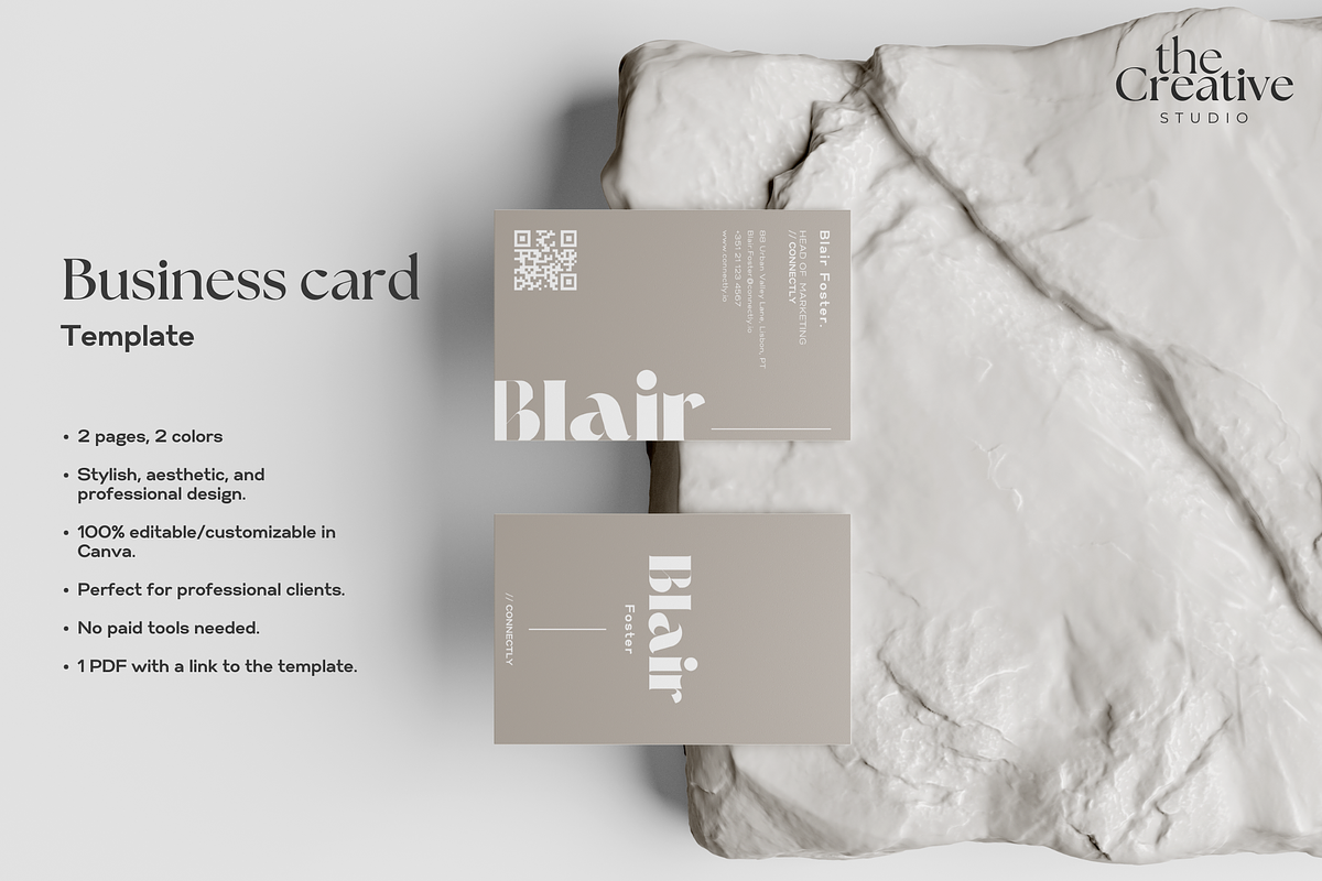 Business Card Template, a Business Card Template by The Creative Studio (Photo 4 of 6)
