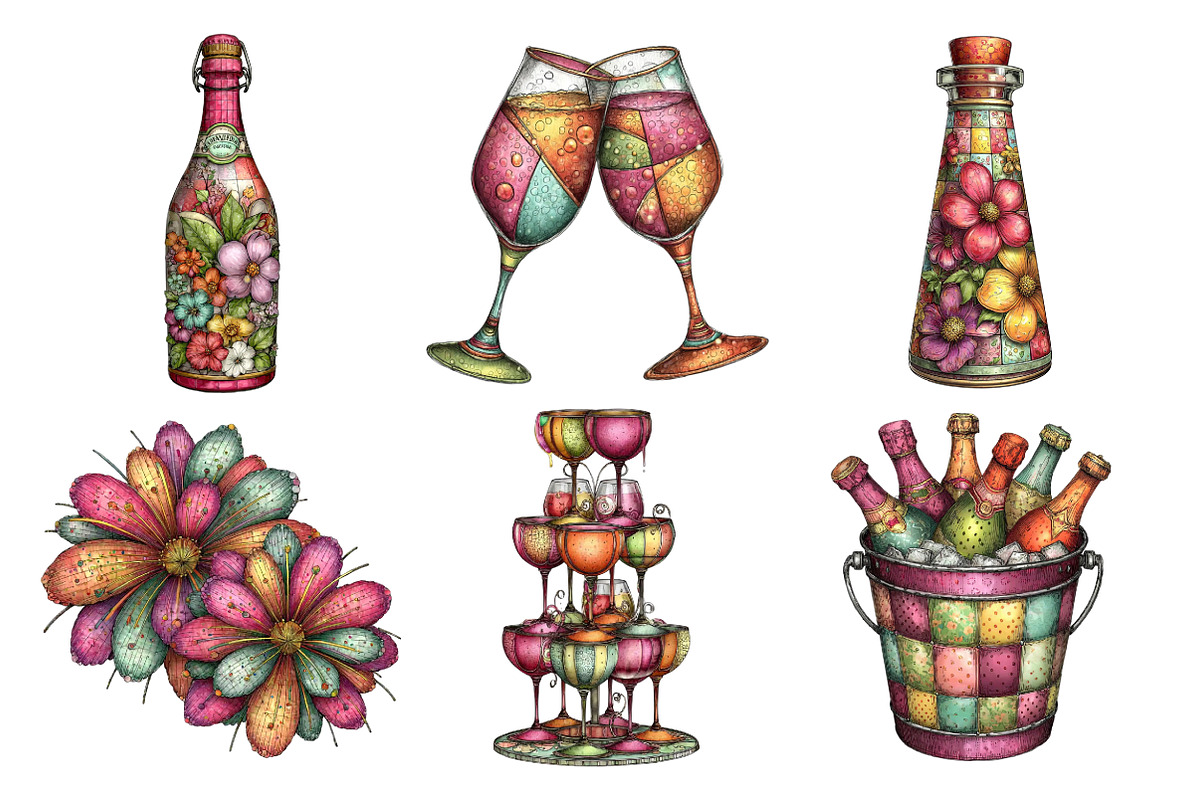 Happy New Year Clipart PNG, an Illustration by SinaCreation (Photo 5 of 11)