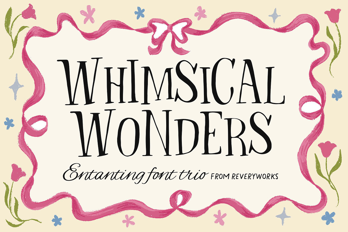 Whimsical Wonders Font Trio, a Font by ReveryWorks (Photo 1 of 20)