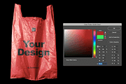 Plastic Shopping Bag Mockup, a Packaging Mockup by Bolderaja1 Studio (Thumbnail 3 of 12)