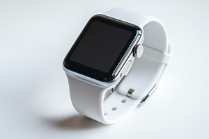 Smartwatch with blank screen mockup, a Technology Photo by MistyDay