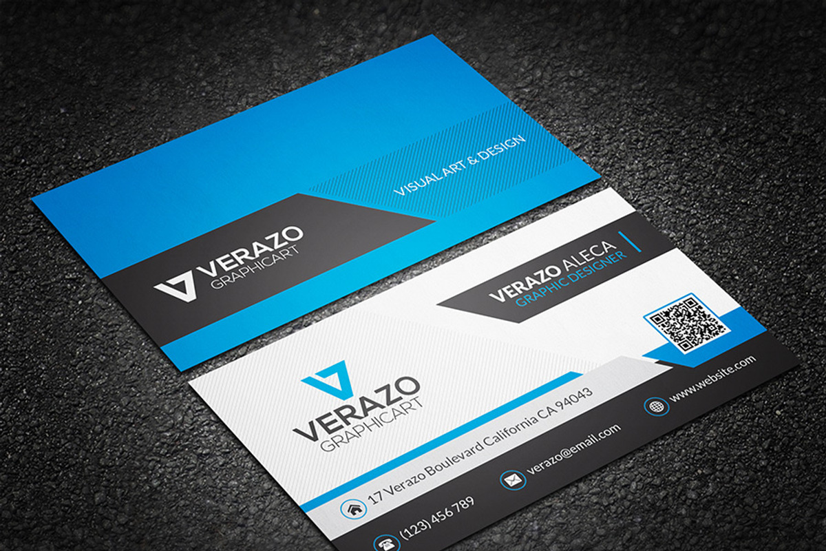 Creative Corporate Business Card, a Business Card Template by Verazo (Photo 1 of 3)