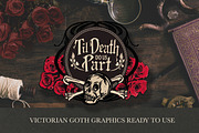 Victorian Goth Halloween, a Seasonal Illustration by WhiteRiverStudio (Thumbnail 7 of 8)