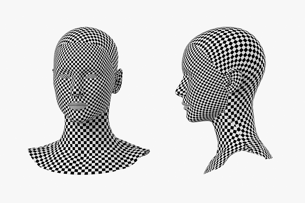 Natural Female Head 01 Generic Mesh, a Characters & Person 3D Model by VK Studio (Photo 14 of 19)