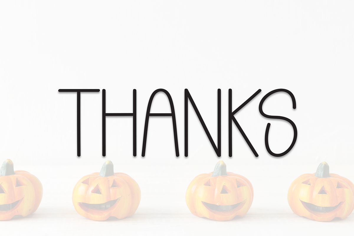 Simple Pumpkin | Script Font, a Script Font by Scratchones (Photo 8 of 8)