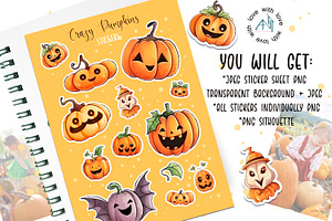 Crazy Pumpkins 12 Png Sticker Desi