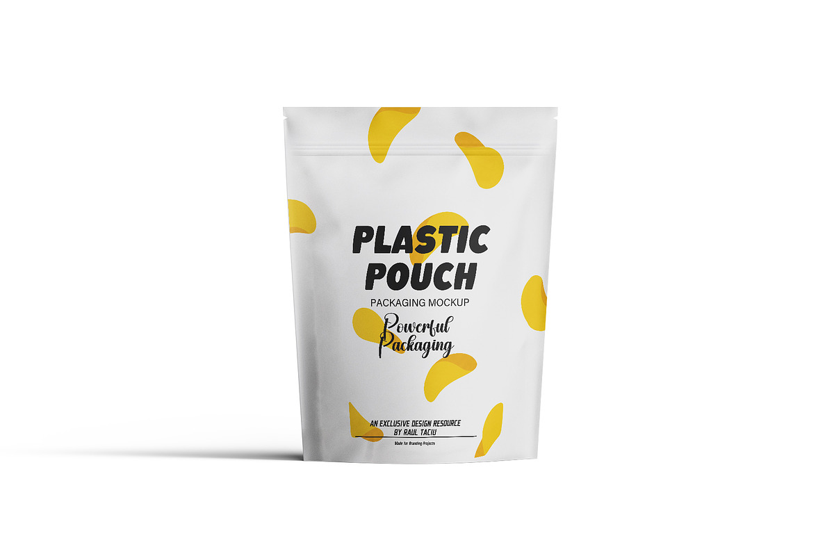 Plastic Stand-Up Pouch Mockup Set, a Packaging Mockup by pixelmock (Photo 6 of 19)