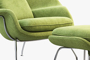 Womb Chair and Ottoman 3d model, a Furniture 3D Model by 3dmitruk (Thumbnail 3 of 15)