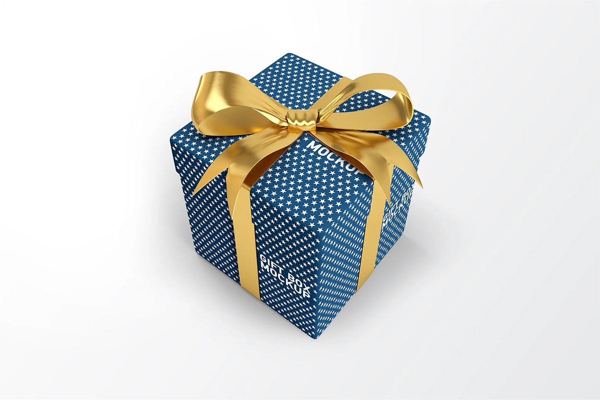 Gift Box Mockup, a Packaging Mockup by Hubzway (Photo 1 of 5)