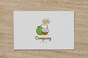 Beach coconut logo template, a Branding & Logo Template by Medianeka (Thumbnail 2 of 3)