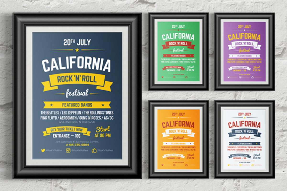 Music Festival Poster Template, a Flyer Template by Danil Polshin (Photo 7 of 10)