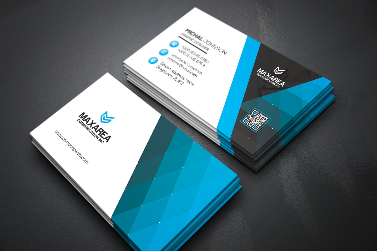 Business Cards 2 in 1, a Business Card Template by Genereux Art (Photo 4 of 8)