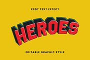 Superhero Comic 3D Text Effect, a Templates & Theme by studiogstock (Thumbnail 2 of 2)