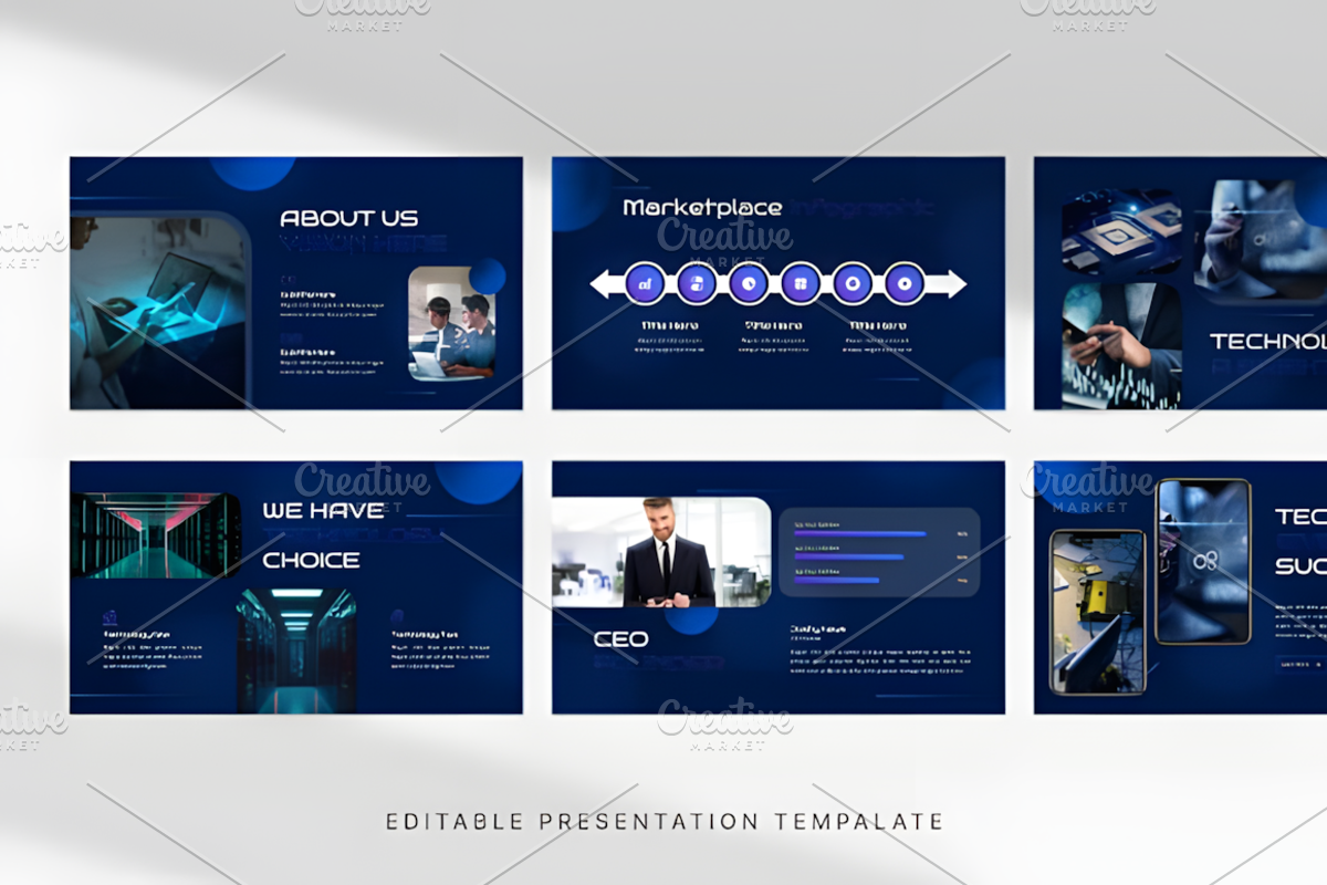 Future Technology PowerPoint Templa, a Presentation Template by Coco Bloom (Photo 2 of 4)