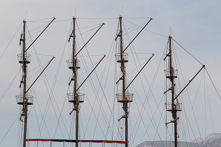 Beautiful masts of a sailing vessel, a Transportation Photo by Illustrations&photos
