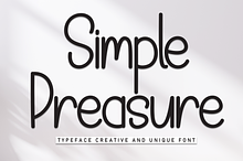 Simple Preasure | Script Font