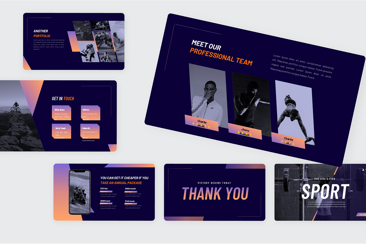 Sport Presentation, a Presentation Template by SquidPixey (Photo 4 of 6)