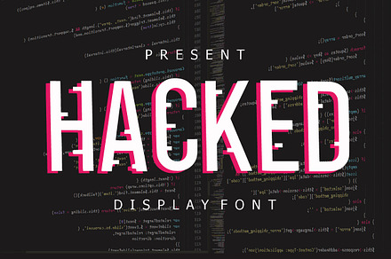 Hacked, a Slab Serif Font by Infinity art Studio