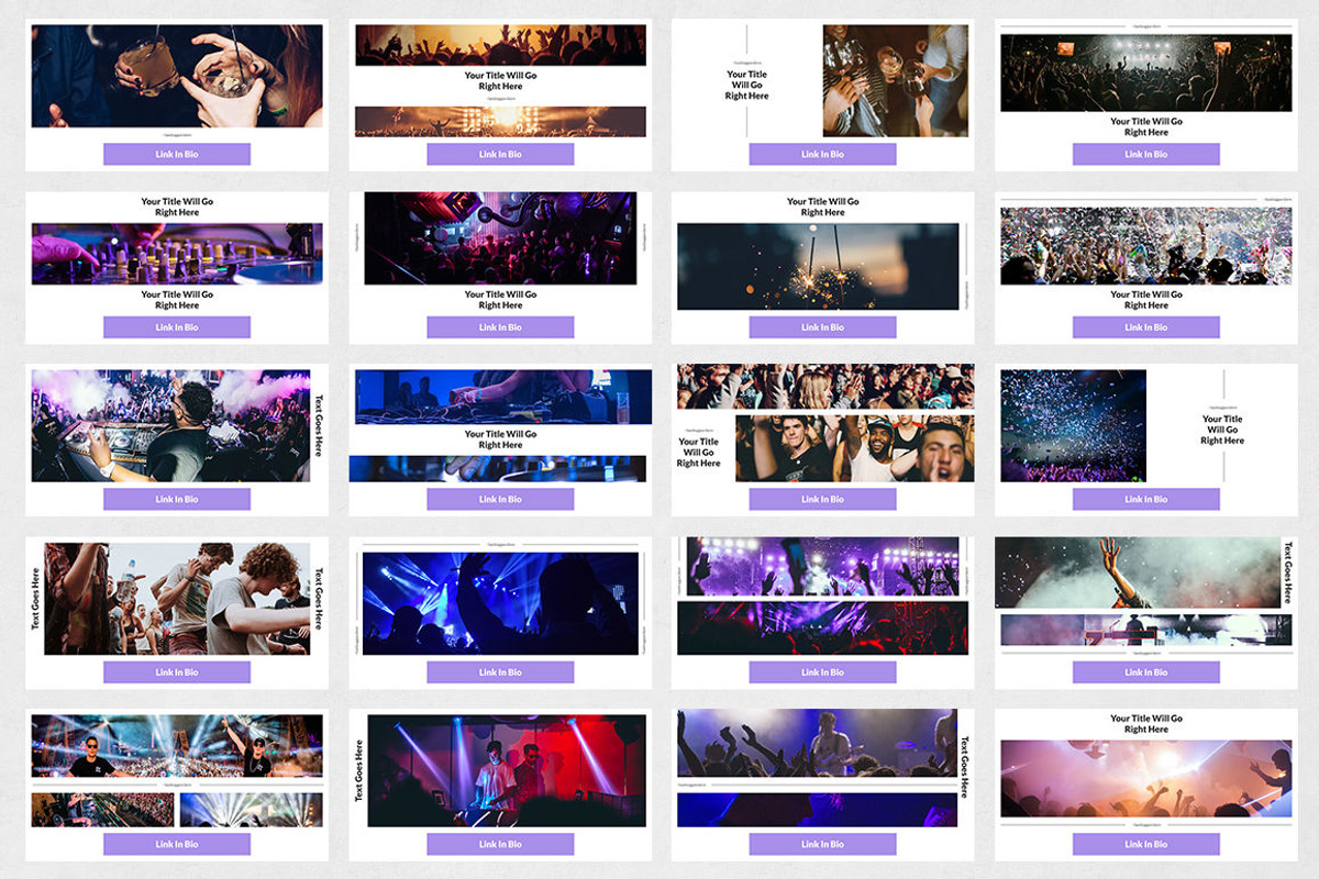 Party Twitter Posts, a Social Media Template by Social Corner Graphics