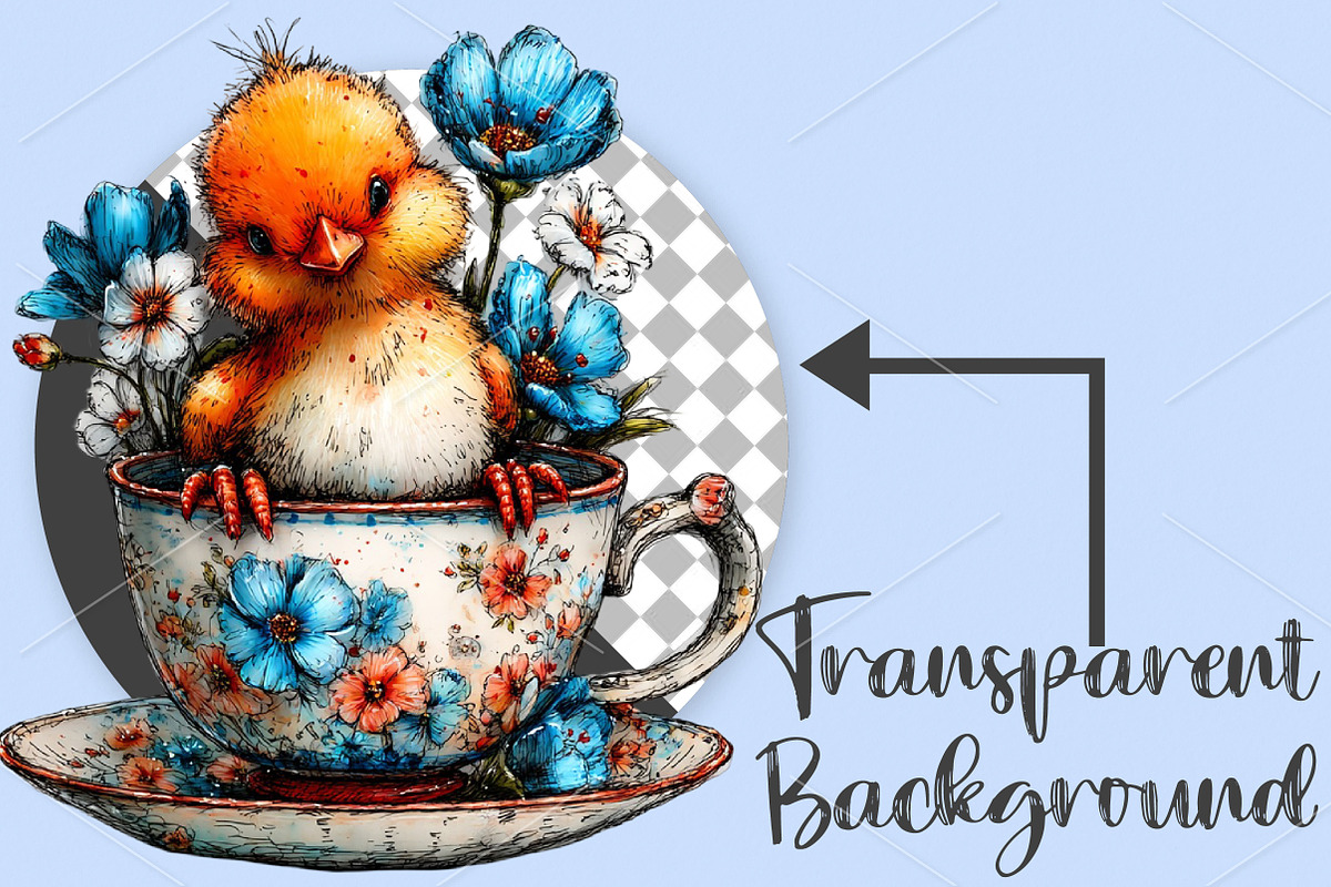 Spring Cute Baby Birds Clipart PNG, an Illustration by Canvas Craft (Photo 2 of 7)