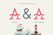 The Bearded Sailor - Tattoo Font, a Font by LovePowerDesigns (Thumbnail 2 of 15)