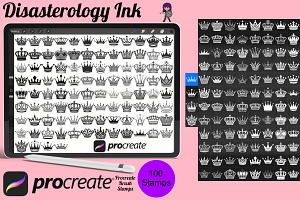 Royal Crowns Set 1 Procreate Brush