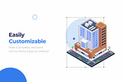 Urban Buildings Isometric, a Finance Illustration by Brickclay (Thumbnail 3 of 9)