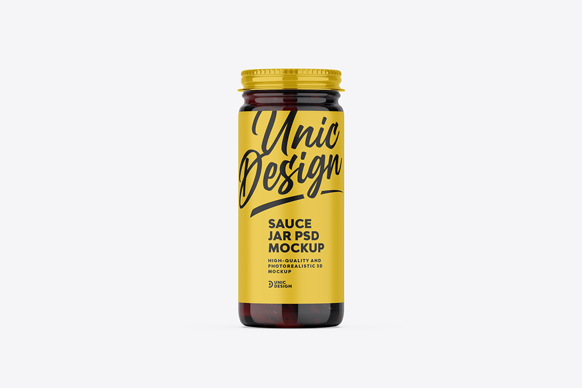 Sauce Jar Mockup, a Product Mockup by UnicDesign (Photo 3 of 3)