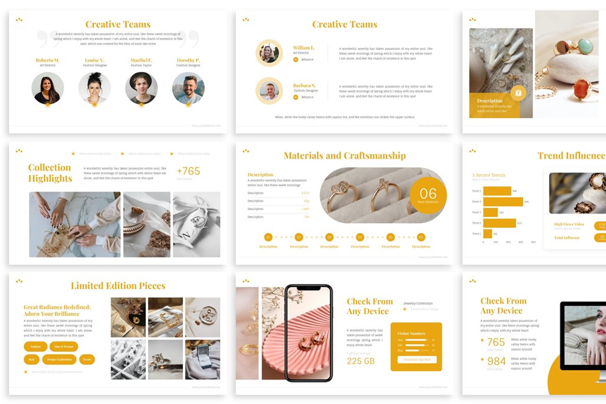 Ascella - Jewelry Keynote Template, a Presentation Template by SlideFactory (Photo 3 of 4)