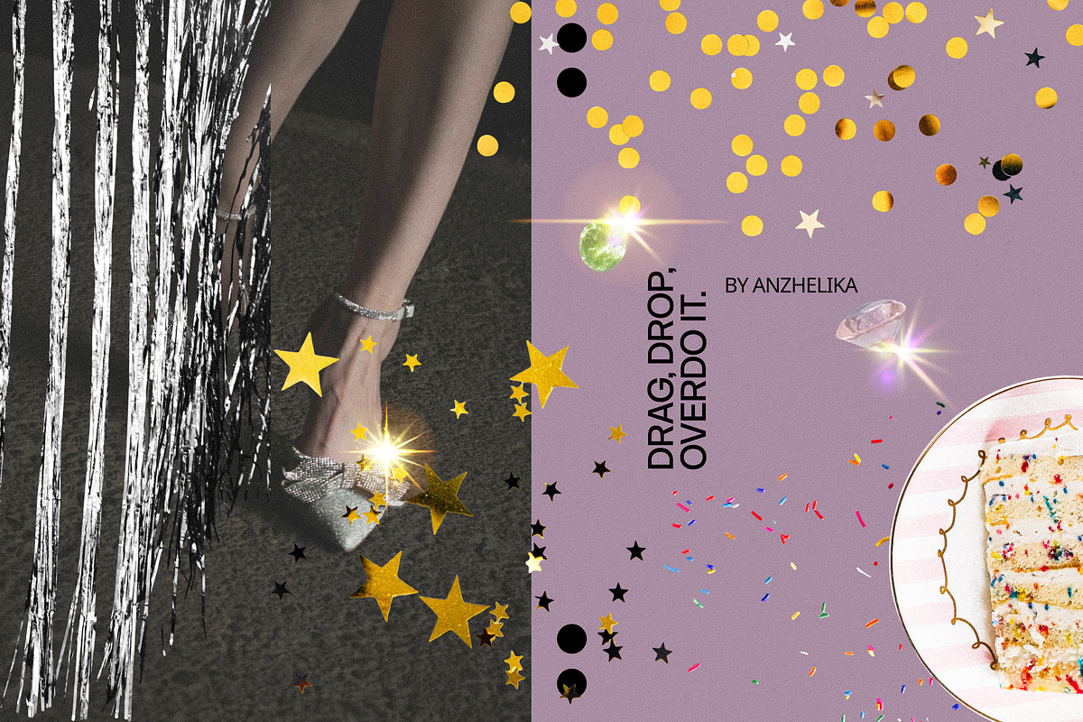 Y2K Confetti & Cake Chaos, an Object Graphic by Anzhelika (Photo 3 of 11)