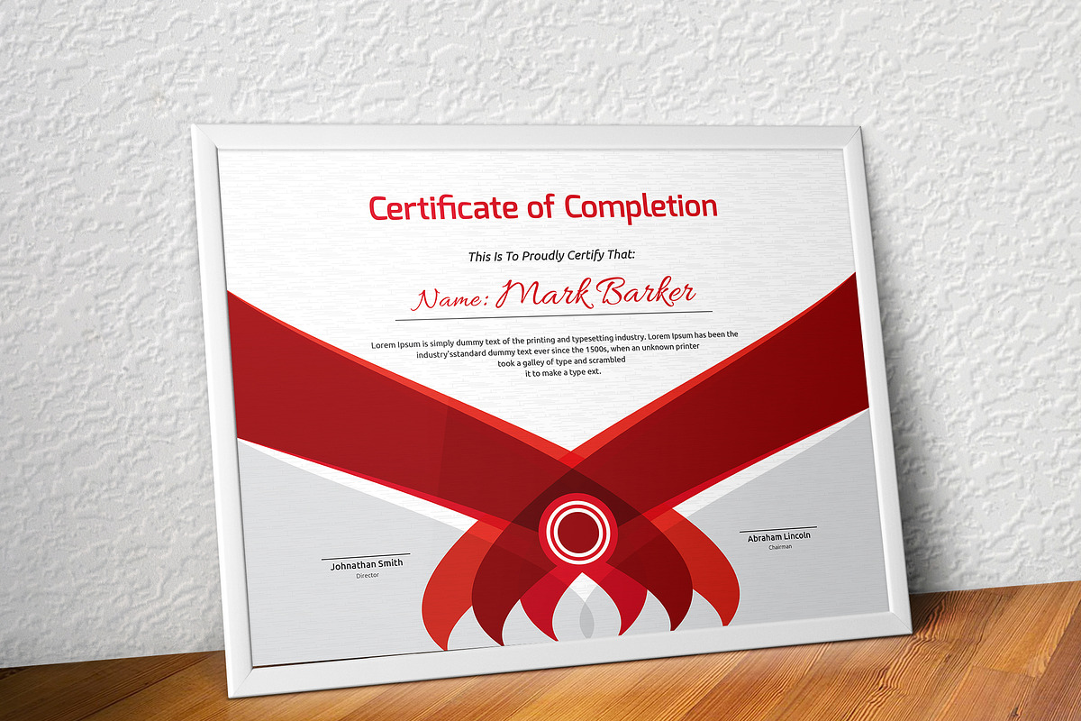 Certificate Word | PSD | AI, a Stationery Template by Curve Design (Photo 5 of 5)