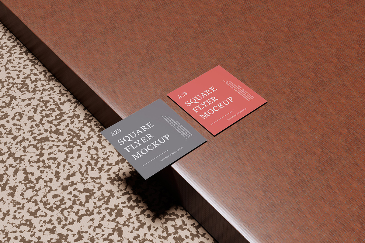 Square Paper Flyer Mockups, an Advertising Mockup by Creative_A23 (Photo 4 of 5)