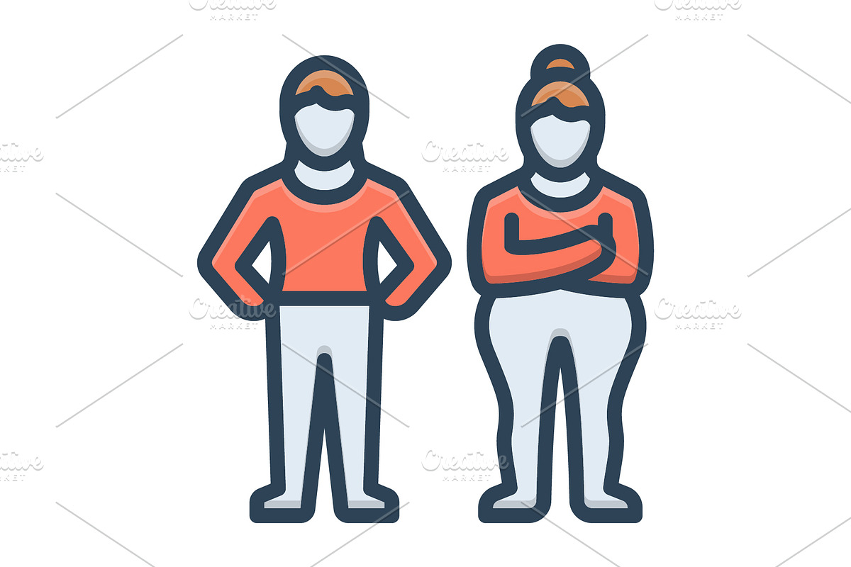 People public color icon, a Duotone Icon by Creative priyanka