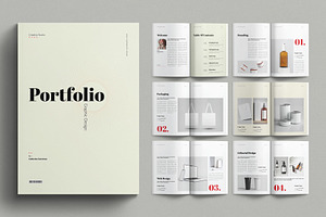Portfolio Design Template, a Brochure Template by E-Type