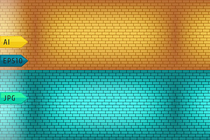 Brick Walls Seamless Vector Backdrop