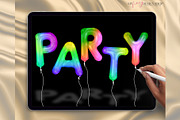 Balloon Letter Procreate Builder Set, a Brush Add-On by My Fancy Design Shop (Thumbnail 6 of 10)