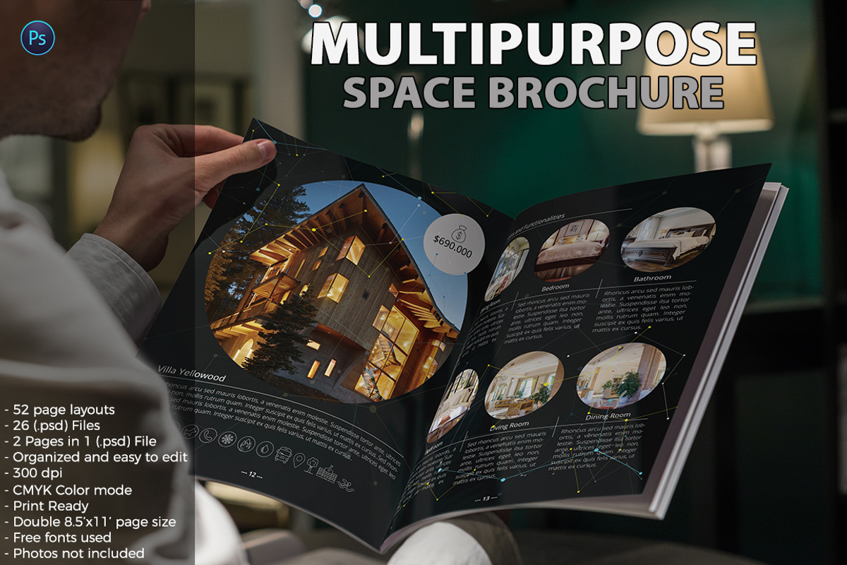 Real Estate Multipurpose Brochure, a Brochure Template by GrafxFun (Photo 1 of 39)
