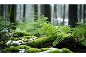 light tree green dark vibrant ai, a Nature Photo by pikepicture