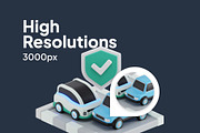 Insurance 3D Icon Pack, an Object 3D Model by Nate Studios (Thumbnail 3 of 6)