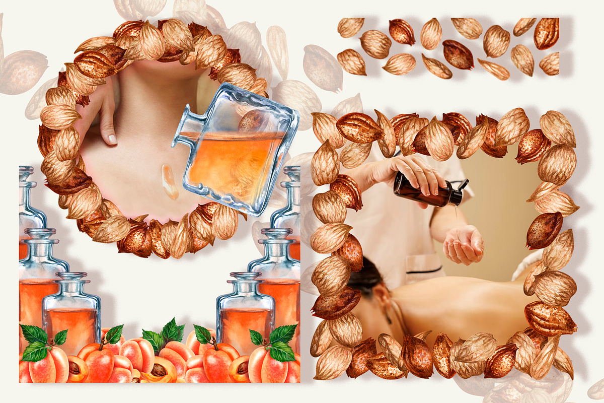 Apricot Aroma & Amaretto Watercolor, a Food Illustration by EL_SUHOVA (Photo 6 of 14)
