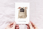 Bulldog characters clipart, an Illustration by Anastasiya Klempach (Thumbnail 7 of 8)