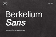 Berkelium Sans Modern Sans Serif, a Sans Serif Font by UICreative (Thumbnail 1 of 13)