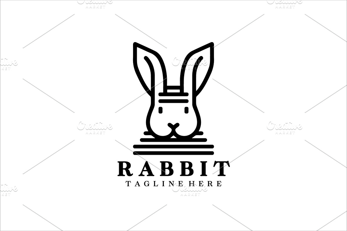 Modern Rabbit Logo Design