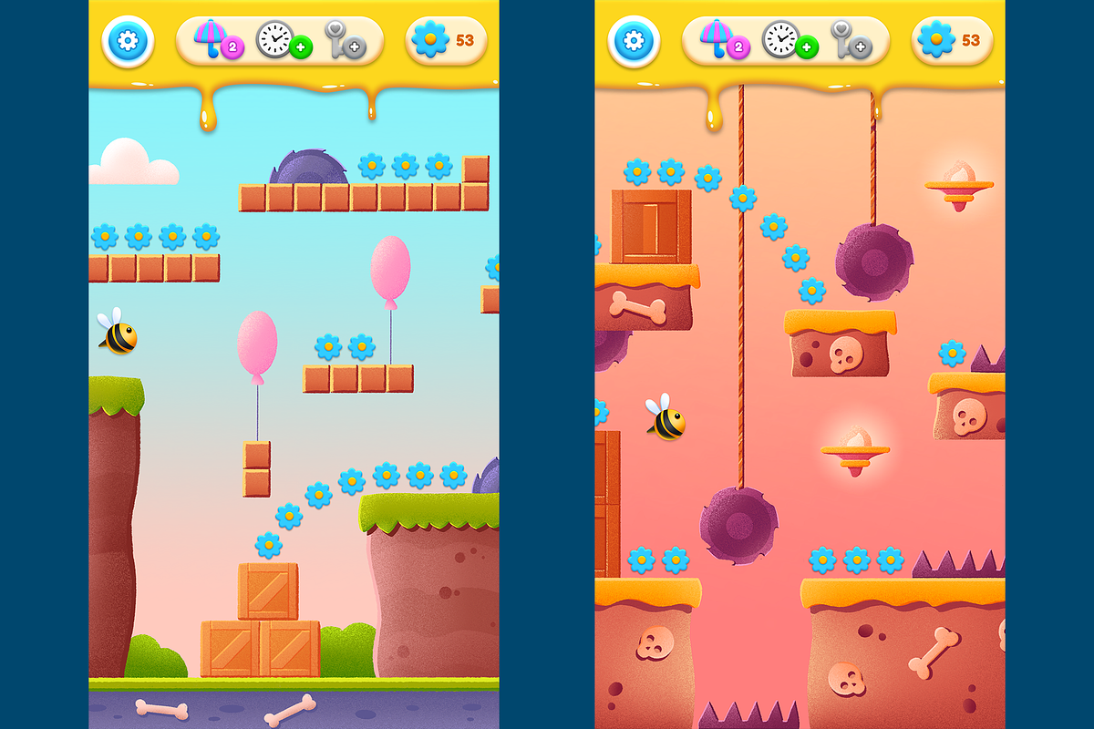 Game UI pack, Bee, an Object Graphic by KartInnka (Photo 7 of 28)