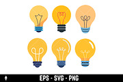 Various light bulbs, an Object Graphic by Vectorhight (Thumbnail 2 of 4)